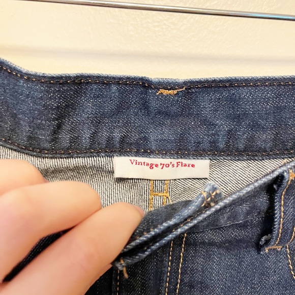 New Levi’s Vintage 70's Flare Mid Rise Jeans Dark Wash 26 - Picture 6 of 8